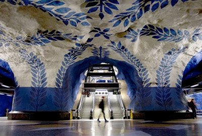 stockholm subway mural